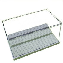 레고 피규어 아크릴 투명 케이스 보관함 새로운 기차 업 그레 이드 원격 제어 부품 모터, 05 Gray Floor