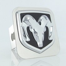 Au-TOMOTIVE GOLD Ram OEM 로고 크롬 트레일러 히치 플러그