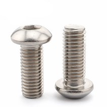 특수볼트100pcs 스테인레스 스틸 둥근 머리 육각 소켓 나사 볼트, 04 M5X12 mm