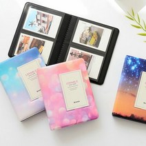 폴라로이드 사진 미니 포토 앨범 필름 사진첩 포토북 사진첩 포, 타입:밤하늘