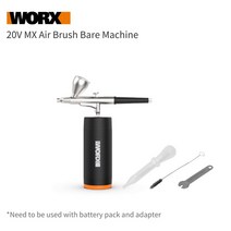 우드카빙키트 Worx 20V MakerX 도구 세트 회전식 앵글 그라인더 에어 브러시 히트 건 목재 및 철제 공, 03 WX742.9