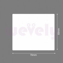 위블리 감열 라벨 400매(70X60MM) 감열지 음료라벨지