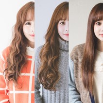 에스홀릭 S컬 웨이브 스트레이트 히피펌 붙임머리가발, 1개, 히피펌+내츄럴블랙+M사이즈