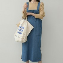 브리스살롱 국내생산 (bs1944) 라운지룩에서 데일리룩까지 데님 원피스