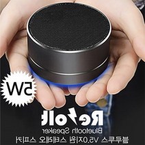 미피커 LED 피닉스 V5.0 지원 메탈 블루투스 스피커, 블랙-피닉스