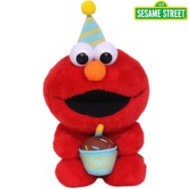 세서미스트리트 생일 인형, 25cm, 엘모(레드)