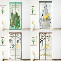 [쇼핑엔티] 굿라이프 가든 문 모기장 16종, 선인장(90x210cm)_1320758, 선택:선인장(90x210cm)_1320758