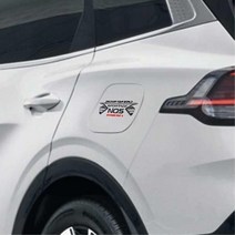 셀프 간편부착 주유구 로고 스포티지스티커 화물차 악세서리 새차 데코 SUV, 가솔린, 레드