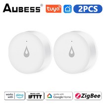 누수탐지기 누수탐지 aubess tuya water immersing sensor zigbee 홍수 누수 감지기 보안 알람 담금질 센서 방수 자동화 스마트, 2개