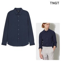 TNGT [20SS TNGT 남성]네이비 체크 베이직핏 캐주얼 셔츠_TGSH0B205N2