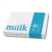Miilk A4용지 80g 1권(500매) 밀크