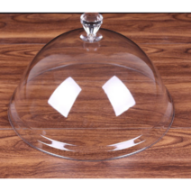 아크릴 푸드 커버 음식 덮개 케이크 뚜껑 돔 케익 빵, 고급손잡이형(대)