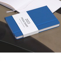 2023 월간 B6다이어리 블루 130x194mm 먼슬이 달달이 수첩 매달 계획 체크 스케쥴 스캐줄 플랜 노트