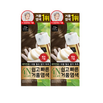 미쟝센 쉽고 빠른 거품 염색 새치전용, 03 4N 짙은갈색, 6개
