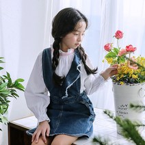 쿠키하우스 루뮤엘 데님 오버롤 원피스(13378) 아동