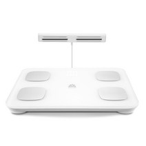 디지털 스마트 체중계 체성분 근육량 저울 전자 측정기 계산기 몸무게 채중계 가정용 체지방, 화이트 팔전극지방측정-30CM대칭면