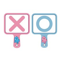 SK OX퀴즈판5입 양면 손잡이 학습놀이