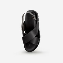 커스텀에이드 4.5cm 클라우드 폼 크로스 샌들 제이스 BLACK
