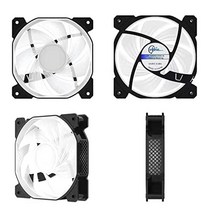 G1 1 RGB 120mm 팬 3팩 조명 컨트롤러 PWM 제어 컴퓨터 케이스 ARGB 리모컨 프로그래밍 가능한 조명 효과 축 순환이 있는 공간 조명 효과 블랙 팬 프레임