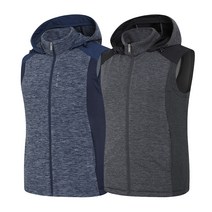 콜핑 오시 V KPV0756M 후드 탈부착 남성 겨울 믹스 소재 초극세 등산 조끼