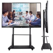 스마트보드 전자칠판 화상회의 제조 스마트 TV 보드 사무실 학교 교실 터치스크린 스탠드 전자 인터랙티브 화이트 65 인치