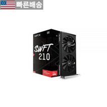 [XFX 정품] Speedster SWFT210 라데온 RX 7600 그래픽 카드 8GB GDDR6 HDMI 3xDP AMD RDNA 3 RX-76PSWFTFY 포함 58716