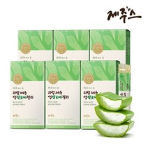 제주스 제주 생알로에 젤리 스틱 84p 6박스