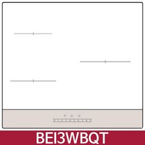 LG 디오스 오브제컬렉션 BEI3WBQT 빌트인 전기레인지 3구 올 인덕션 미스트 베이지 / KN