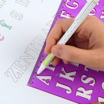 영어교육 영문 모양 모형자 초등학생자 교육