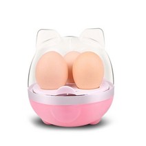 맥반석계란기계 계란굽는기계 계란삶기 달걀삶는 구운계란 만들기 기계 전기 하드 삶은 계란 밥솥 휴대용 빠른 3pcs 계란 증기선 보일러 홈 주방 요리 도구, 분홍색