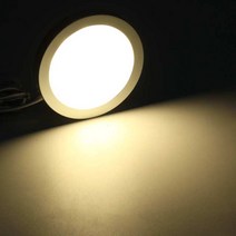 캠핑용 LED 인테리어 스포트라이트 라운드 벽 천장 조명 4681012x12V 호텔 침실 보트 RV 캐러밴 모터홈용, 02 Warm White_05 12x