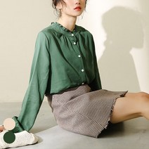 0 velys 디자인에 반하고 퀄리티에 또 반하는 로맨틱 프릴 블라우스 CSB1105