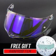 모토 카스코 바이저 렌즈 풀 페이스 오토바이 헬멧 액세서리 AGV K K3SV K5 커패시턴스 REVO 쉴드, REVO NEW CLEAR BLUE