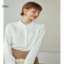 여성 셔츠 블라우스 전문 쉬폰 긴 소매 숙녀 패션 서양 단추