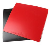 탁구 용품 러버 라바 채 라켓 2 고무 스폰지 맞는 패들 2.2mm 두께 커버, 01 Black Red