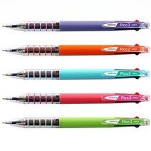 국산 세도나 피코니들 3색볼펜 초저점도0.7mm 잉크 3링 삼색 5링, 핑크, 본상품선택