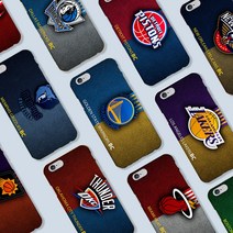 와우박스 주문제작 NBA 농구 가죽 엠블럼 폰케이스