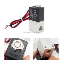 솔 밸브 솔레노이드 110 quot220quot DC 12V 24V 1/4 V 1/8 quot2 웨이 정상 폐쇄 물 공기 가스 용 직접 작동 공압, [01] 1/8