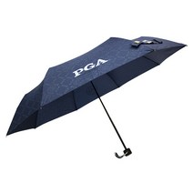 PGA 골프 엠보 3단 수동우산_네이비_1170