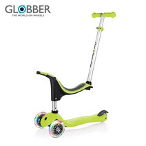 GLOBBER 글로버 킥보드 고업 4in1 플러스라이트 3종택1, 라임그린