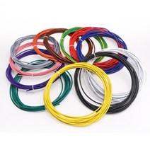 UL 1015 유연한 연선 PVC 와이어 및 케이블 주석 도금 구리 18AWG 20AWG 22AWG 24AWG 고온 105 ° 전압 60, 04 White_01 1 Meter_06 24 AWG