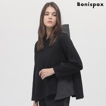 보니스팍스 기모 사이드배색 후드 티셔츠-BY48TS130