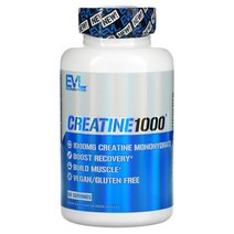 EVLution 뉴트리션 크레아틴 Creatine1000 120 베지캡슐 Veggie Capsules