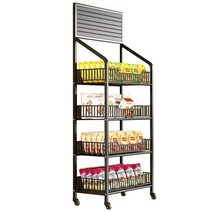 마트 진열대 철망 매대 인형 스낵 철제 진열장 문구점, 상세 페이지 참고, 화이트5단50x27x165 후크 15개