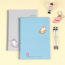 우당탕달수 좌철 스프링 노트 (5개 1세트) [LucentKorea]