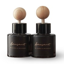 아뮈잔트 프리미엄 블랙 차량용 방향 디퓨저 50ml, 블랙체리, 2개