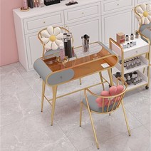 상업용 가구용 모던 강화 유리 네일 스테이션 매니큐어 심플 라이트 럭셔리 고급 스토어, 01 Grey-80cm