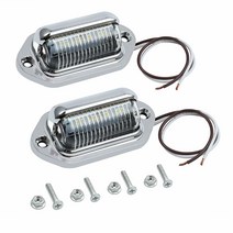 6LED 자동차 번호판 조명 SUV 트럭 트레일러 밴 태그 스텝 램프 흰색 전구 제품 2 개, 한개옵션1, 한개옵션0
