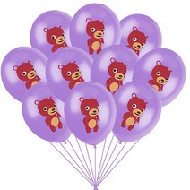 코코멜론 시리즈 혼합 라텍스 풍선 테마 파티 장식 풍선 소년 소녀 생일 파티 장식 풍선 10 피스, 03 10 pcs