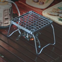 화목 난로 다기능 접이식 캠프 파이어 그릴 휴대용 스테인레스 스틸 캠핑 그릴 화격자, b
